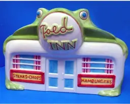 Toed Inn Frog Toad Cookie Jar Vintage