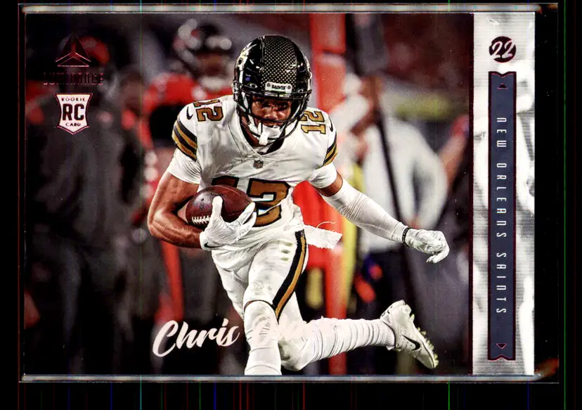 Chris Olave 2022 Panini Chronicles Luminance Pink #218 - (113) - New Orleans Saints