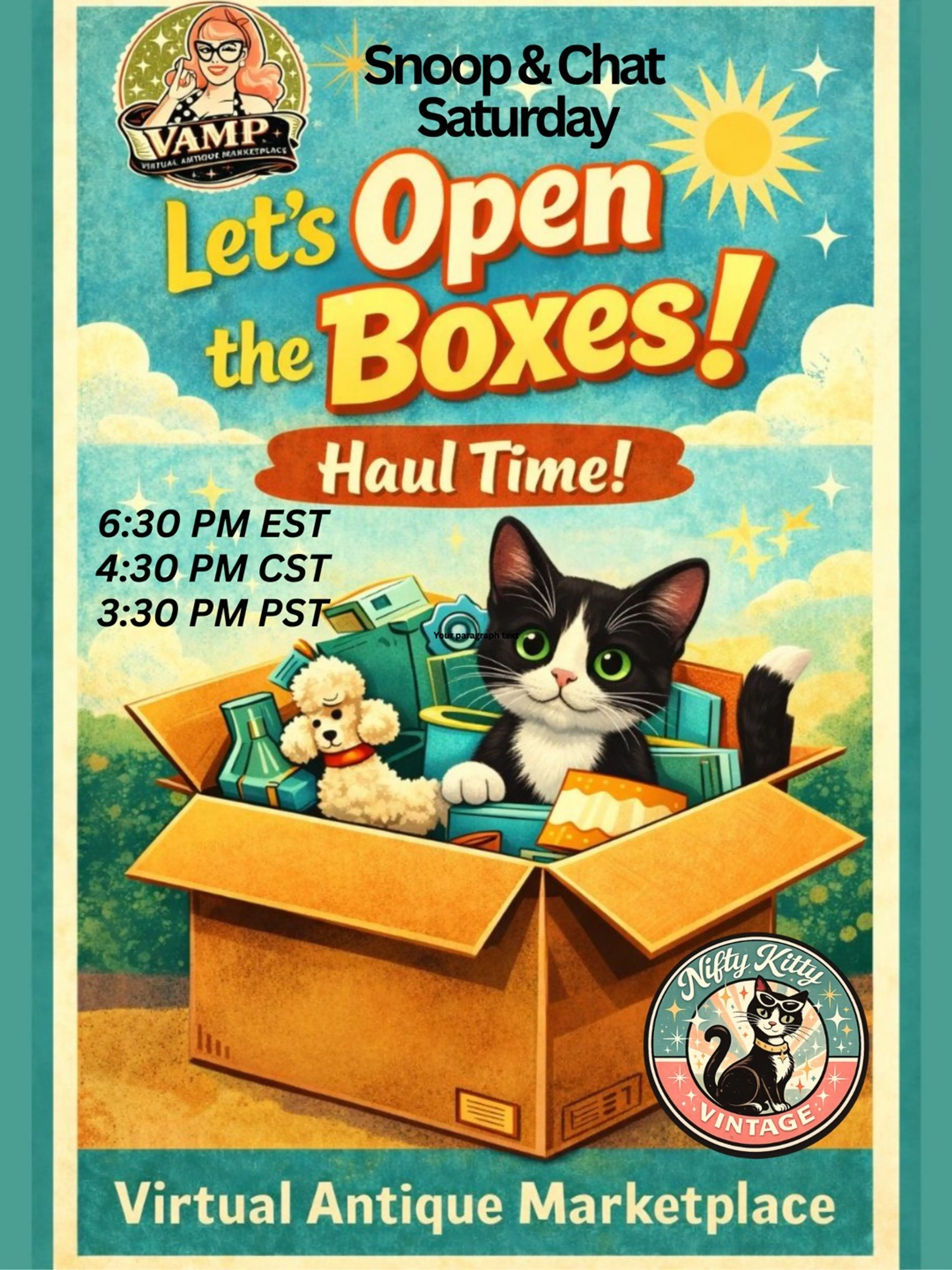 Saturday Snoop & Chat