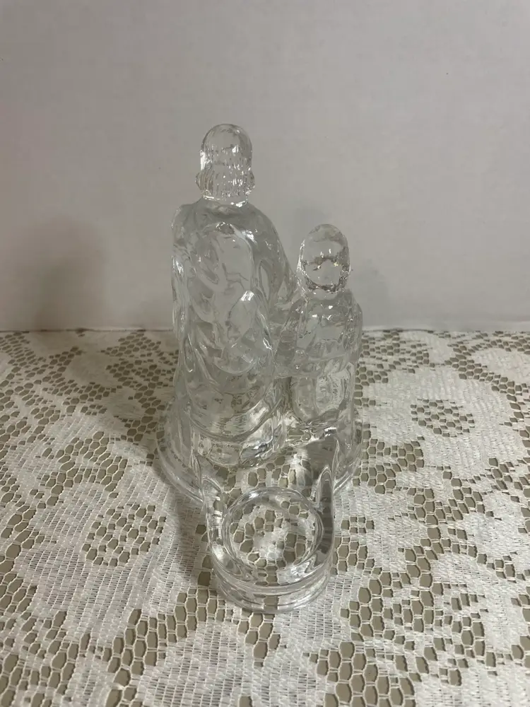 Crystal Holy Family Votive Holder