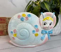 HTF Napco Baby Snail Nursery Planter - Anthropomorphic Vintage