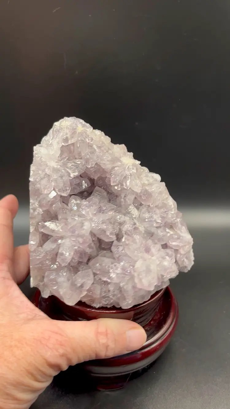 Light Amethyst Cluster Looks Better In Person