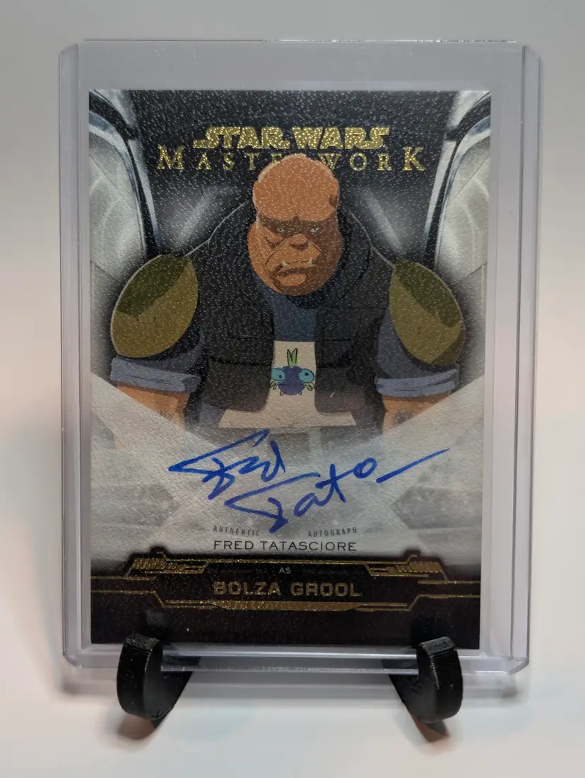 Fred Tatasciore, Bolza Grool 2019 Topps Star Wars Masterwork Auto /25 A-FT - (A)