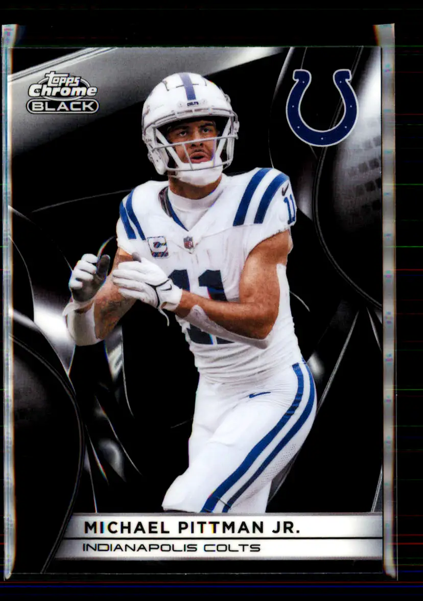 Michael Pittman Jr. 2025 Topps Chrome Black #46 - (135) - Indianapolis Colts