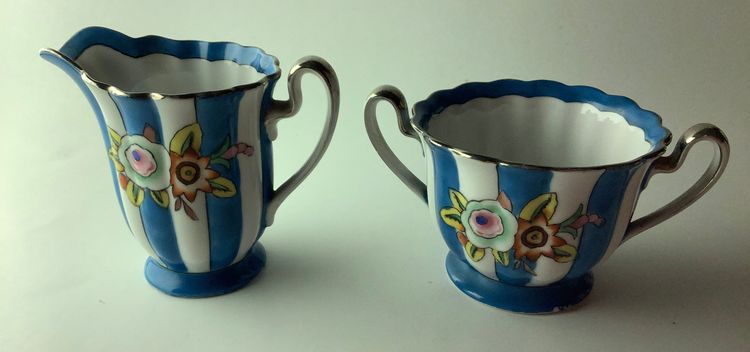 Noritake Ceramic Creamer and Sugar