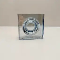 Global Views Poland Square Glass Bullseye Vase