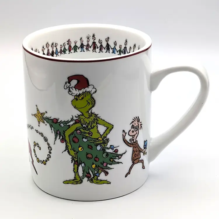 Williams Sonoma The Grinch Christmas Coffee Tea Hot Cocoa Mug Cup