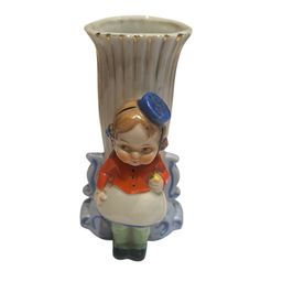 Side Eye Girl On Vase With Hat Japan