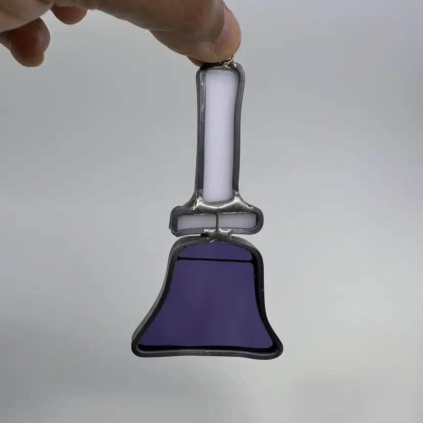 Stained Glass Bell Window Hanging 4β