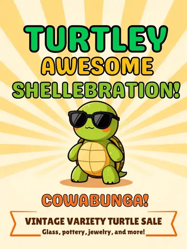 ￼All Turtle Sale! Vintage Variety On Niknax.net 