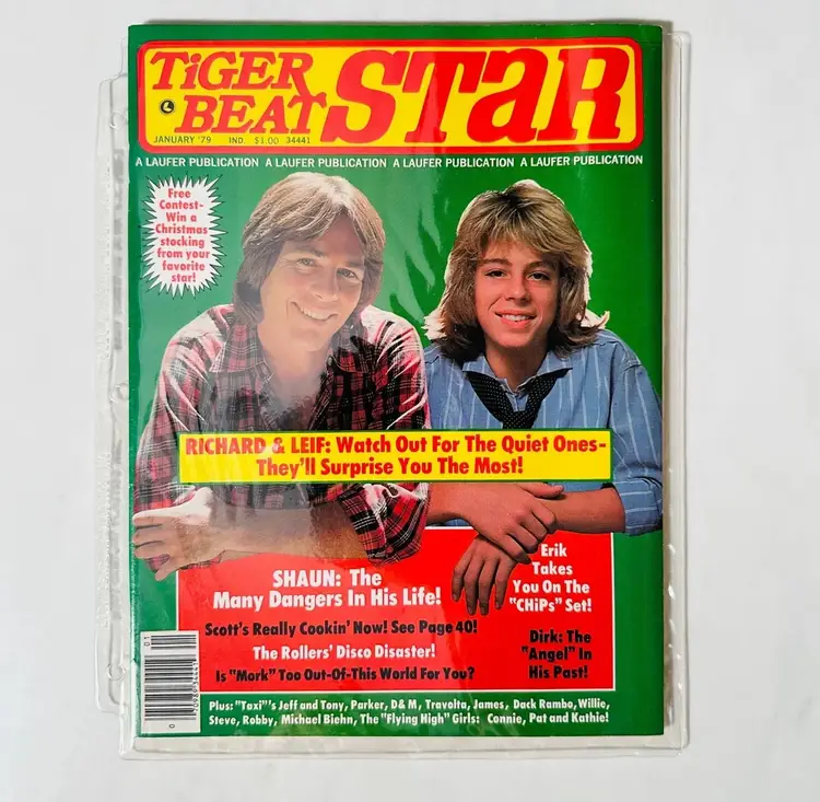 
Tiger Beat Star Magazines - Lot of 3 1979 Issues - Leif Garrett - Shaun Cassidy 