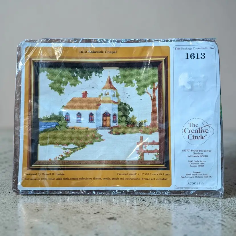 Lakeside Chapel Counted Cross Stitch Kit Church Creative Circle 1613 Sealed