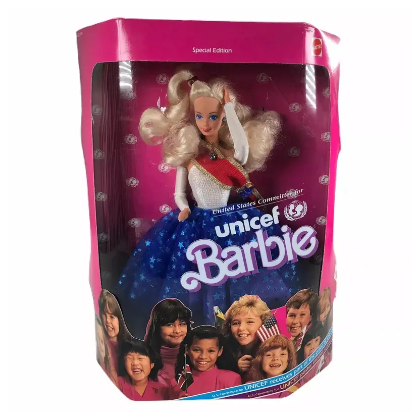 Vintage 1989 Mattel Barbie Doll Unicef Special Edition #1920 NIB Collectible