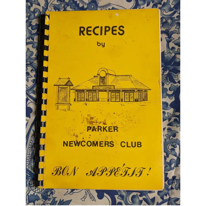 Vintage Parker Newcomers  Cookbook 1979 Colorado Spiral Local Ads Local Recipes CO Cooking