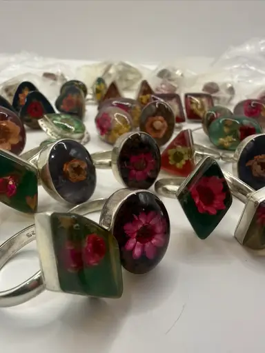 NOS Sterling & Lucite $10 SB W/ Filigree Finch + More Vintage Jewelry