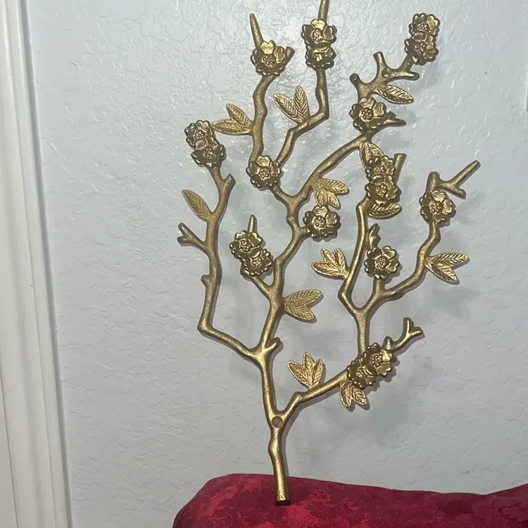 Gold Tree Branch Wall Hanger