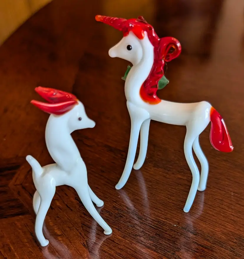 Lampwork Art Glass Mythical Unicorns