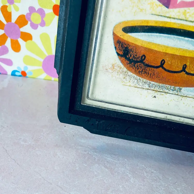 Vintage 1960's A Child Guidance Toy Kitty Cat Puzzle Frame