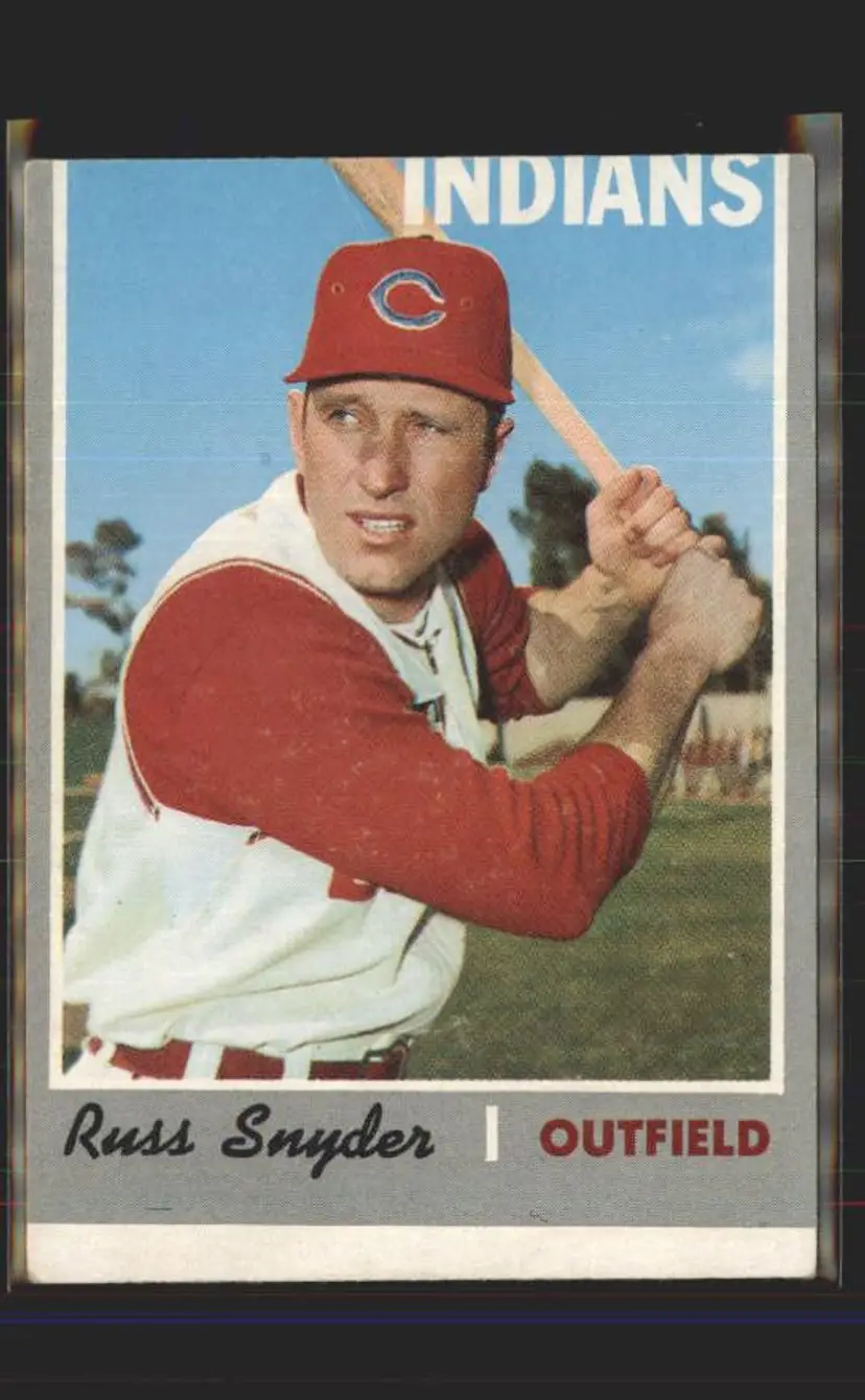 Russ Snyder 1970 Topps #347 - () - Cleveland Indians