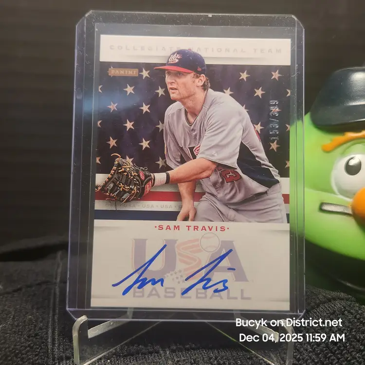 2013 Team USA Auto - Sam Travis Boston Red Sox 153/399