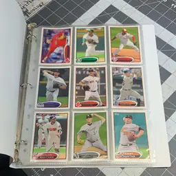 Topps 2012 Binder 12 Pages Of 9 - Lot Bundle MLB