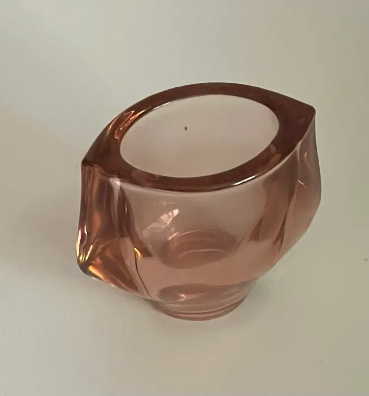 VINTAGE BOHEMIAN Small HERMANOVA GLASS VASE FRANTISEK VIZNER 60'S