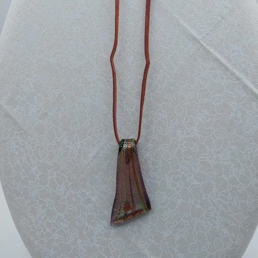 Art Glass Pendant Necklace 2