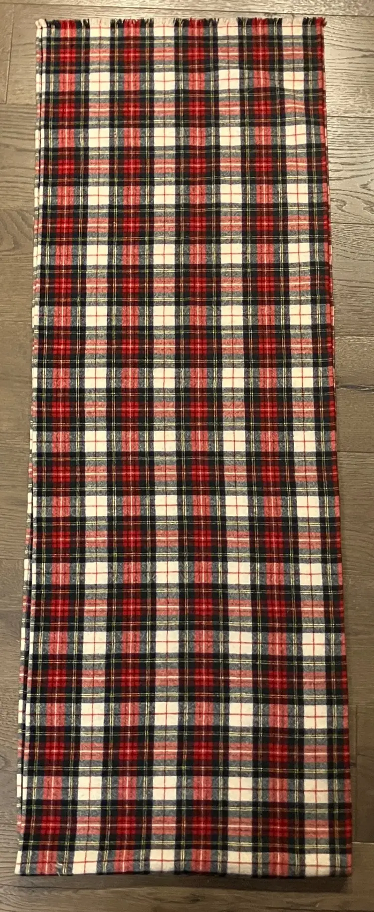 VTG Pendleton Stewart Wool Tartan With Fringe Scarf