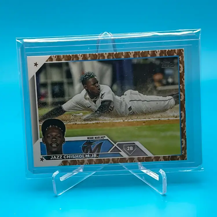 2023 Topps Jazz Chisholm Jr. Camo Parallel /25 Miami Marlins / New York Yankees 
