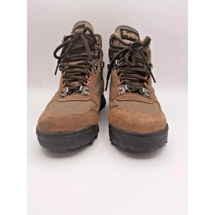 Vasque Clarion Women's Suede Lace Up Outdoor Hiking Boots 7583 Sz 6.5 Cappuccino