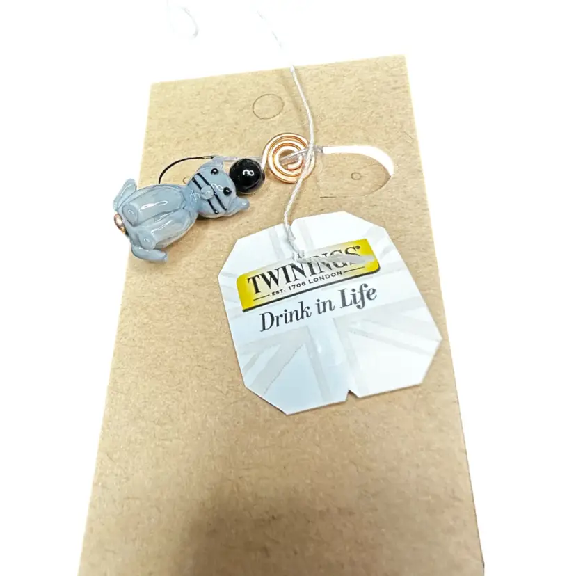 #01 Tea Bag Charm Cat, made by me