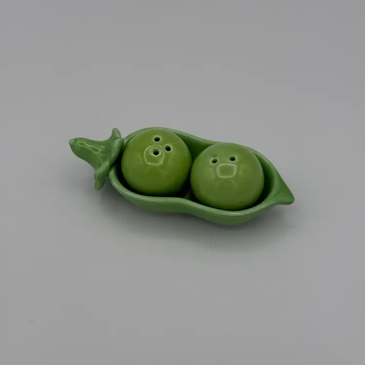 Two Peas in a Pod Salt and Pepper Shakers