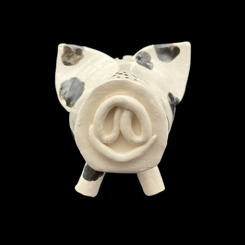 BIN - Weirdo Studio Pottery Piggy Bank With Stopper 4.5”