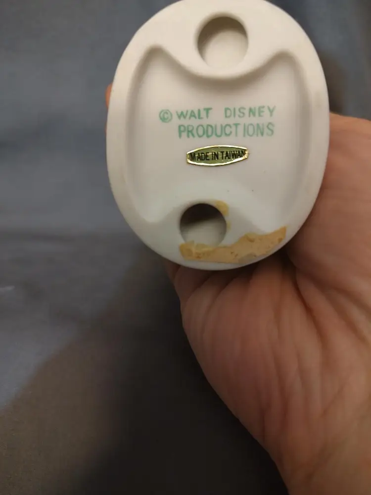 Vintage Mickey Mouse Figurine W/Tennis Racket 4" Tall Made In Taiwan