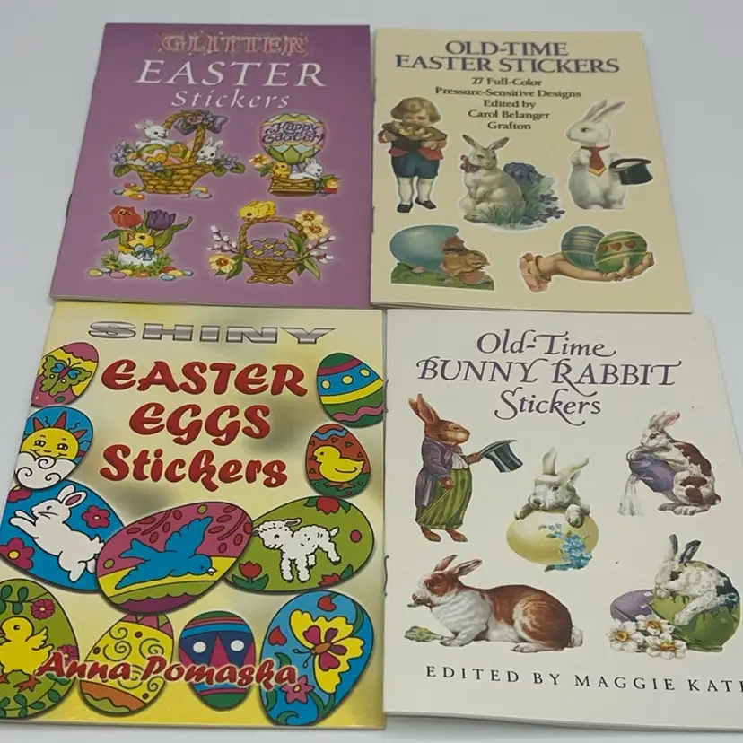Easter Sticker Books Set Of 4 Different Books