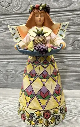 2002 Jim Shore Heartwood Creek Angel of Generosity Figure 10”