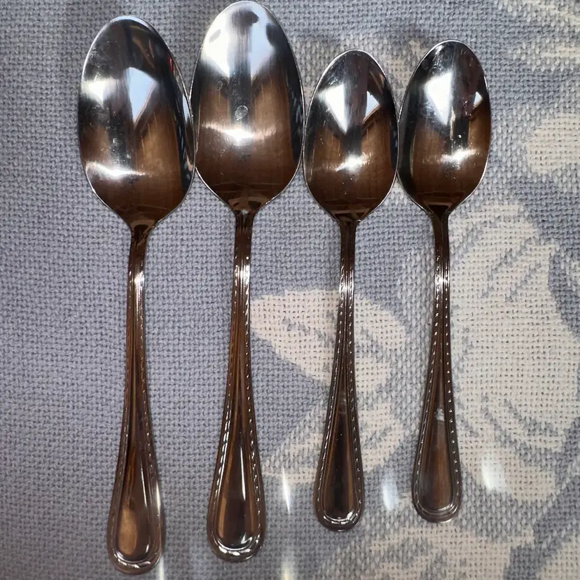 EUC Kitchinox Tableart Seaport Spoon Flatware Silverware Lot Of 4
