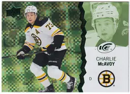 2023-24 Upper Deck Ice Green #46 Charlie McAvoy Boston Bruins Hockey Card