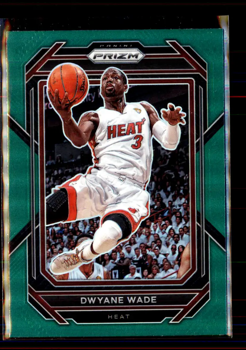 Dwyane Wade 2022-23 Panini Prizm Green Prizm #294 - (2) - Miami Heat