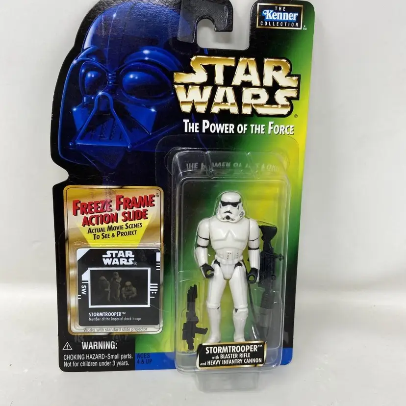 1997 Star Wars Stormtrooper with Blaster Freeze Frame Action Slide Action Figure