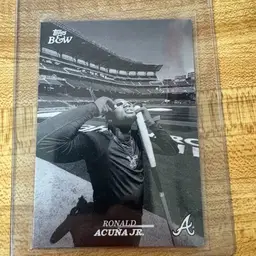 Ronald Acuna Jr. B&W SP - Atlanta Braves