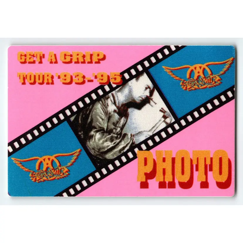 Aerosmith Backstage Pass Original Get A Grip 1993-1995 Tour Hard Rock Music Pink