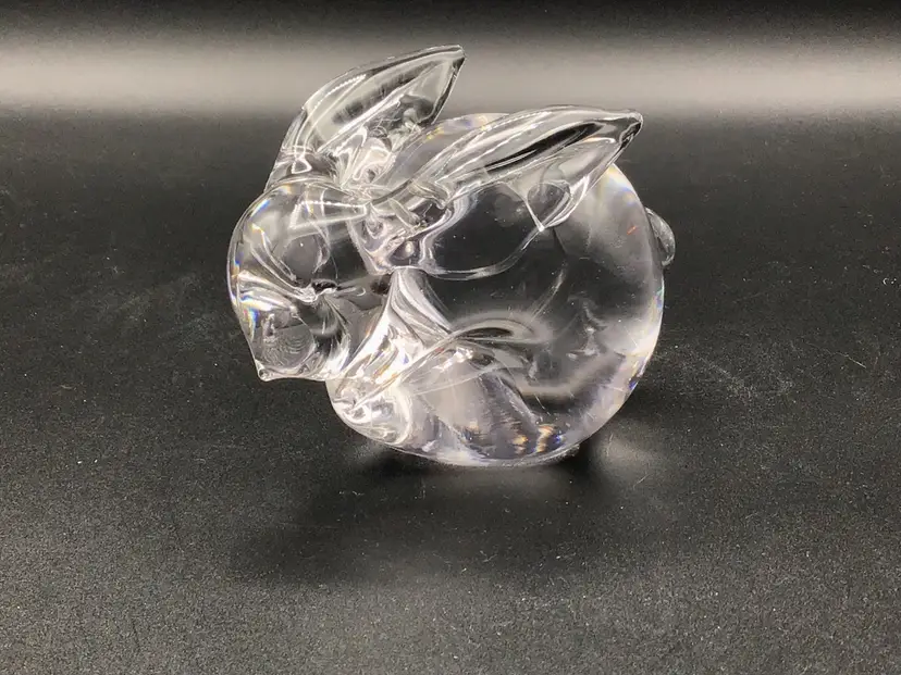 1085-Crystal Bunny Paperweight