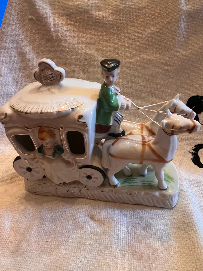Vintage carriage figurine 