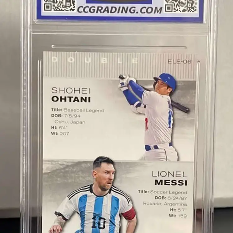 2023 Leaf Double Exclusive Legends Edition Ohtani / Messi CCG 10