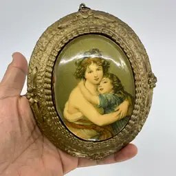 Miniature Framed Print Of The Painting “The Artist and Her Daughter" by Elisabeth-Louise Vigée Le Brun