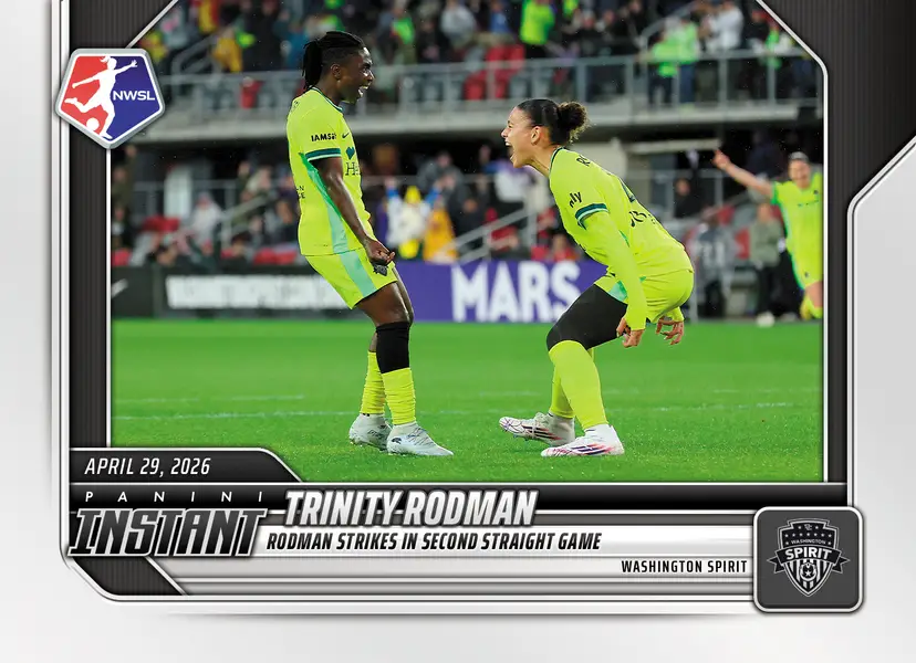 Trinity Rodman Soccer Card - Only 63 Made! 2026 Panini Instant NWSL - Washington Spirit