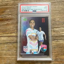 NAOMI GIRMA BLUE /65 PSA 9 San Diego Wave FC 2024 Parkside USWNT One Nation One Team ONOT Soccer Card