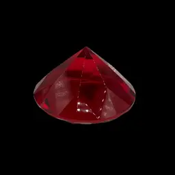 Ruby Red Diamond Paperweight 4”wx1.75”H Has Minor Nicks Please See Live