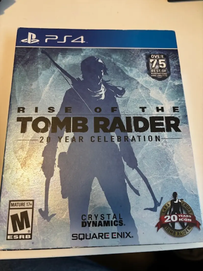 Playstation 4: Rise of the Tomb Raider: 20 Year Celebration - Slip Sleeve, Book and Game, Tested Working!